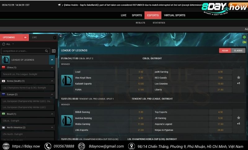 BBIN Thể Thao 8Day – cổng cược quốc tế đỉnh cao 4 Giao dien cong cuoc BBIN The Thao 8Day - Hinh 3
