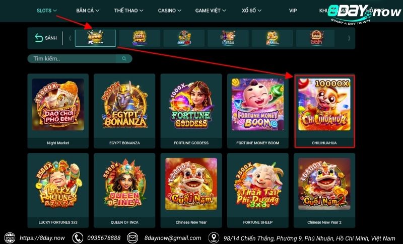 CHILIHUAHUA 8Day - Quay hũ Mexico, thưởng cực cay 6 Cac buoc tham gia game CHILIHUAHUA 8Day - Buoc 2