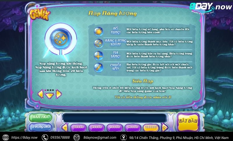 Slots 8DAY - Sảnh chơi game nổ hũ đổi thưởng uy tín #1 VN 6 Sanh game Slots 8DAY - Hinh 3: Tua game Gemix 8DAY