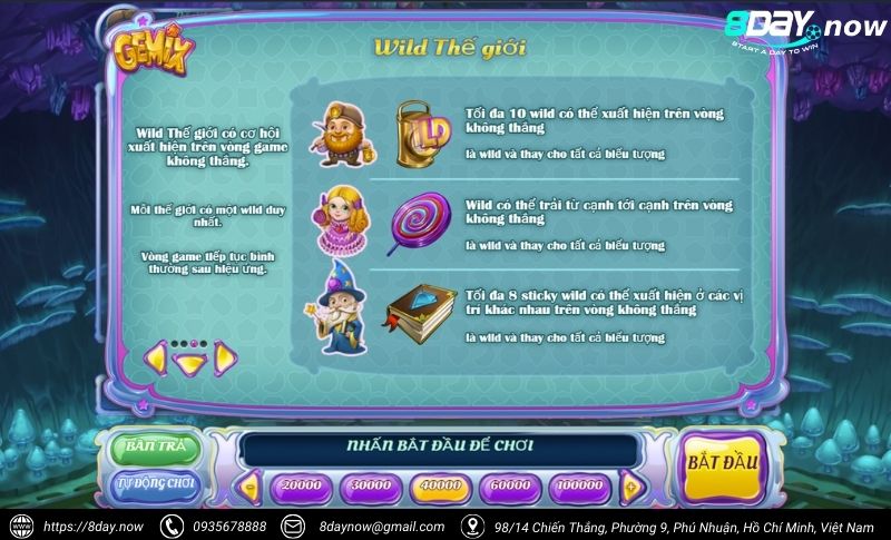 Slots 8DAY - Sảnh chơi game nổ hũ đổi thưởng uy tín #1 VN 8 Sanh game Slots 8DAY - Hinh 5: Tua game Gemix 8DAY