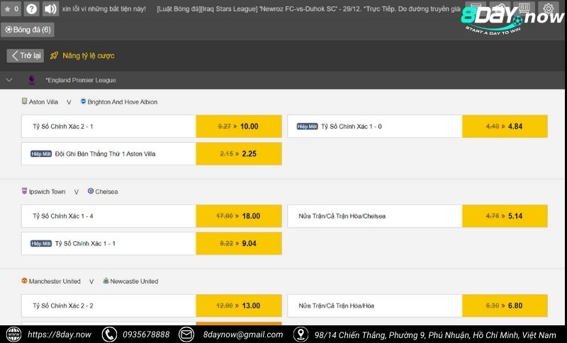 IM Thể Thao 8Day - Cá cược xanh chín, tỷ lệ hấp dẫn 2 Giao dien cong cuoc IM The Thao - Hinh 1