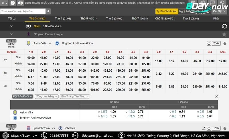 IM Thể Thao 8Day - Cá cược xanh chín, tỷ lệ hấp dẫn 5 Giao dien cong cuoc IM The Thao - Hinh 4