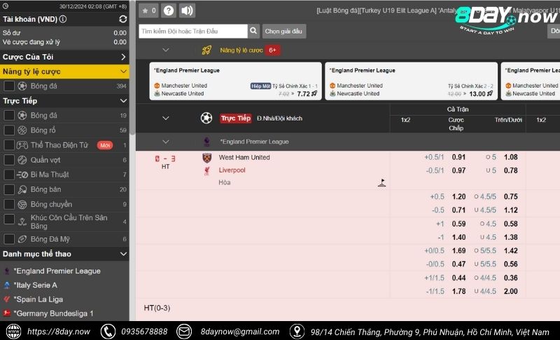 IM Thể Thao 8Day - Cá cược xanh chín, tỷ lệ hấp dẫn 7 Cac buoc tham gia ca cuoc the thao tai IM The Thao 8Day - Buoc 3