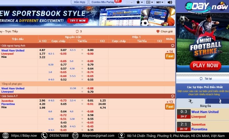 SBOBET Thể Thao 8Day - Tỷ lệ cực đỉnh, kèo cược đa dạng 7 Cac buoc tham gia ca cuoc tai SBOBET The Thao 8Day - Buoc 3