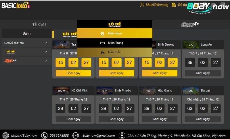 Số Đề Truyền Thống 8Day – Xổ số 3 miền, thưởng cực cao 2 Hinh anh trong game So Đe Truyen Thong 8Day - Hinh 1