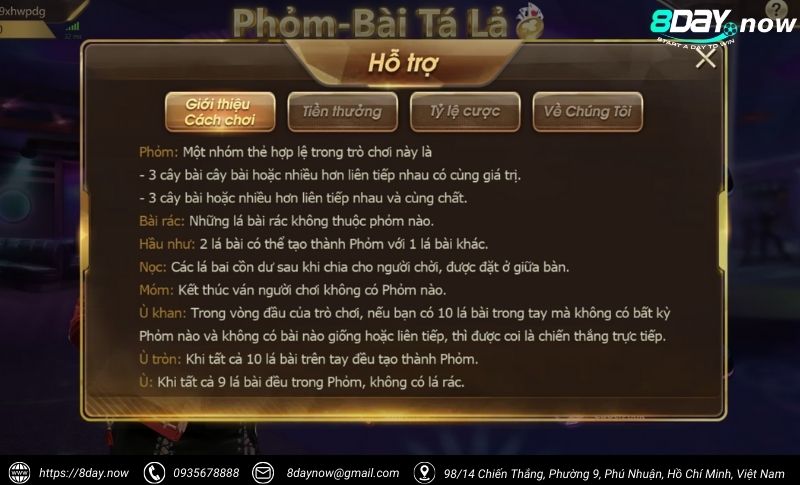 Tá Lả Phỏm 8Day - Game bài Việt, giải trí đỉnh cao 4 Giao dien game Ta La Phom 8Day - Hinh 3