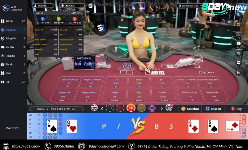 Casino Trực Tuyến 8Day - Sảnh live casino uy tín #1 Châu Á 14 Giao dien sanh Live Casino 8Day - Hinh 11 - WM Casino 8Day