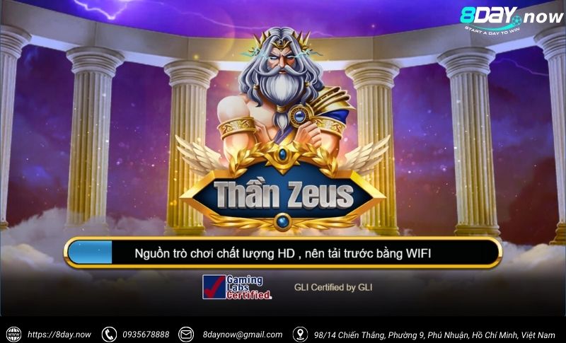 Slots 8DAY - Sảnh chơi game nổ hũ đổi thưởng uy tín #1 VN 11 Sanh game Slots 8DAY - Hinh 8: Tua game Zeus 8DAY